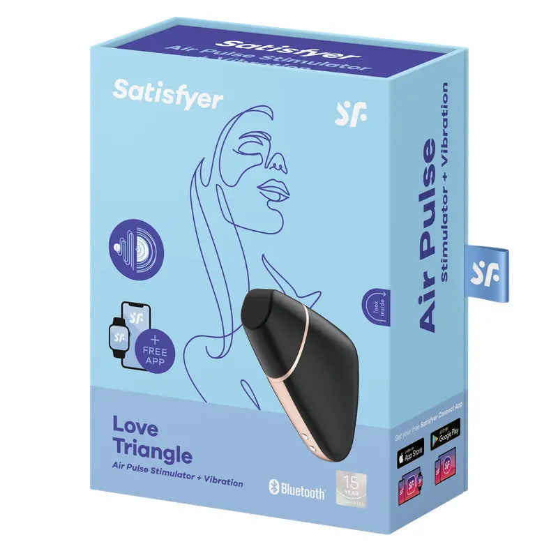 Satisfyer Love Triangle Black Satisfyer Discreet Intimate Essentials.