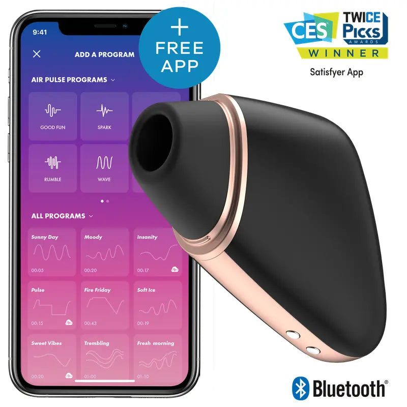 Satisfyer Love Triangle Black Satisfyer Discreet Intimate Essentials.