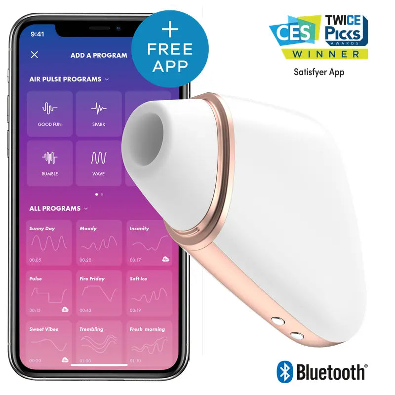 Satisfyer Love Triangle White Satisfyer Discreet Intimate Essentials.