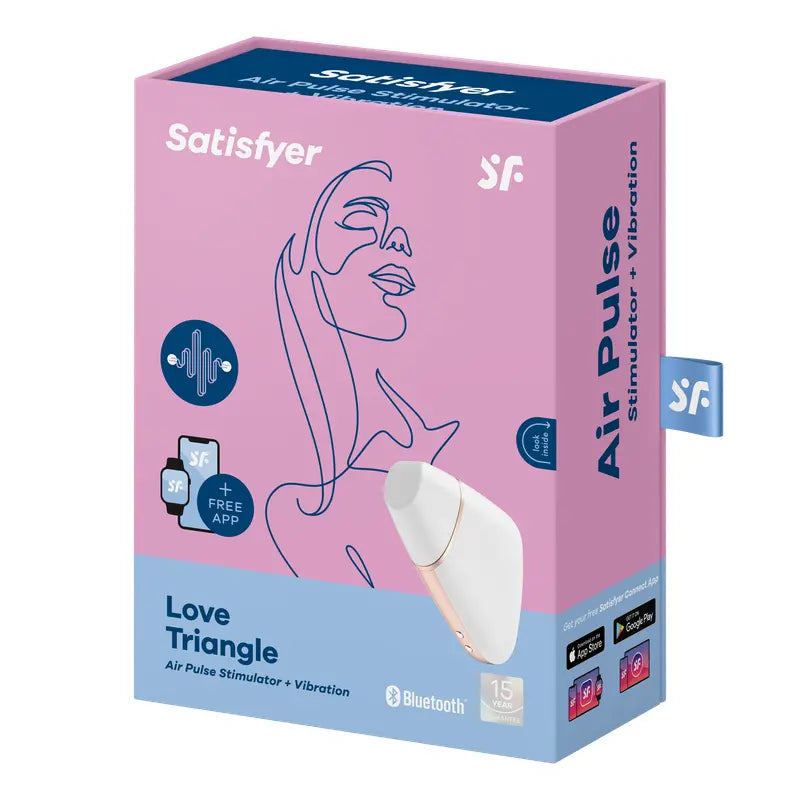 Satisfyer Love Triangle White Satisfyer Discreet Intimate Essentials.