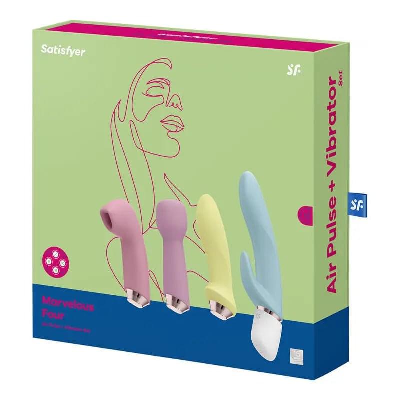 Satisfyer Marvelous Four - 4-in-1 USB Rechargeable Vibes Satisfyer Discreet Intimate Essentials.