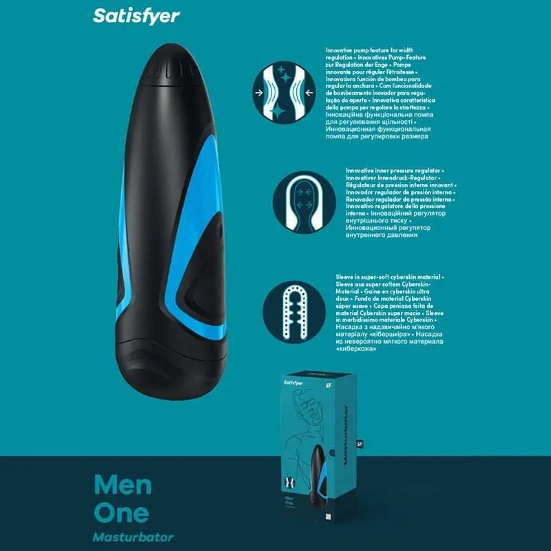 Satisfyer Men One - Male Masturbator Satisfyer Discreet Intimate Essentials.