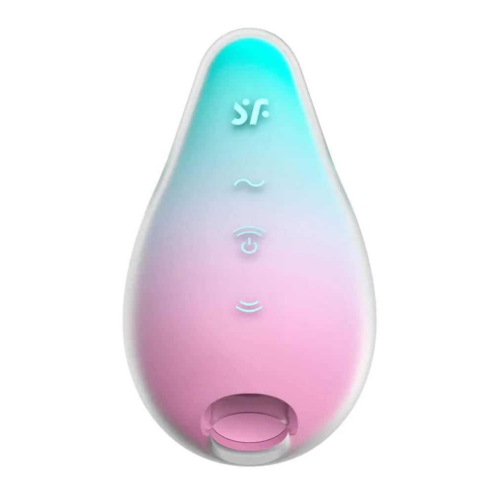 Satisfyer Mermaid Vibes - Mint/Pink - Mint/Pink USB Rechargeable Air Pulse Stimulator Satisfyer Discreet Intimate Essentials.