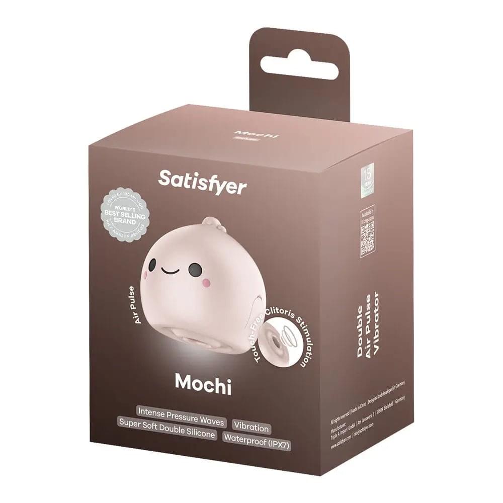 Satisfyer Mochi - Beige - Beige USB Rechargeable Air Pulse Stimulator Satisfyer Discreet Intimate Essentials.