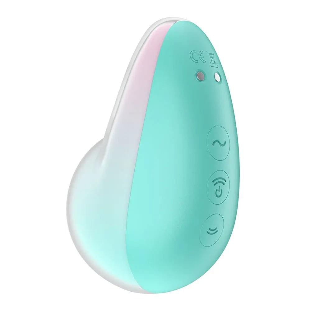 Satisfyer Pixie Dust - Mint/Pink - Mint/Pink USB Rechargeable Vibrating Air Pulse Stimulator Satisfyer Discreet Intimate Essentials.