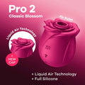 Shop affordable quality Satisfyer Pro 2 Classic Blossom - USB-C Rechargeable Air Pulse Rose Stimulator - Discreet Intimate Essentials - AIR PULSATION-PREMIUM - Satisfyer