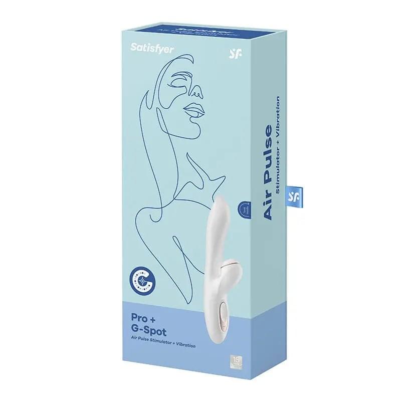 Satisfyer Pro + G-Spot -  22 cm USB Rechargeable Rabbit Vibrator with Touch-Free Clitoral Stimulator Satisfyer Discreet Intimate Essentials.