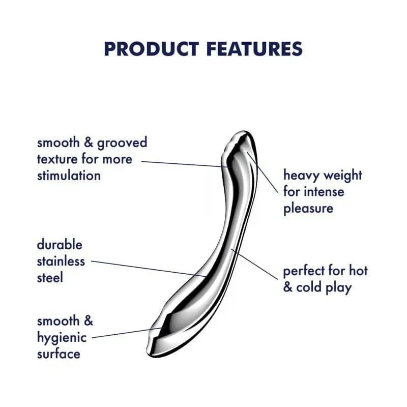 Satisfyer Pure Gravity 2 Metal Dildo Satisfyer Discreet Intimate Essentials.