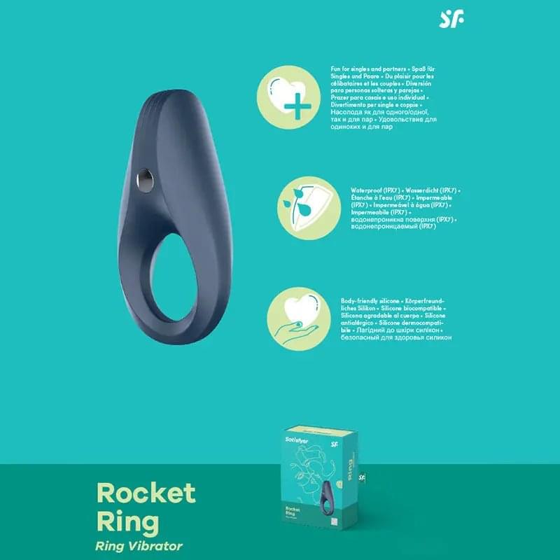Satisfyer Rocket Ring - Vibrating Cock Ring Satisfyer Discreet Intimate Essentials.