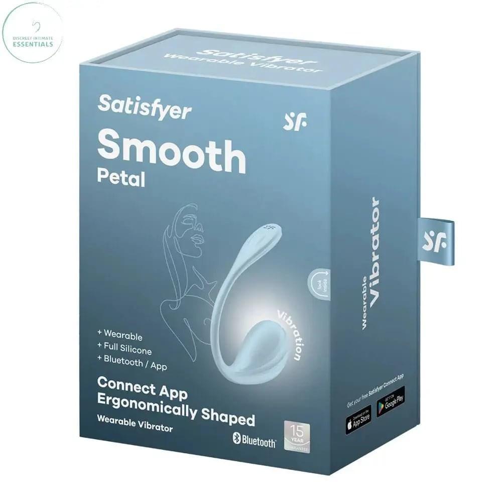 Satisfyer Smooth Petal - Light  - Light  USB Rechargeable Wearable Stimulator with App Control Satisfyer Discreet Intimate Essentials.