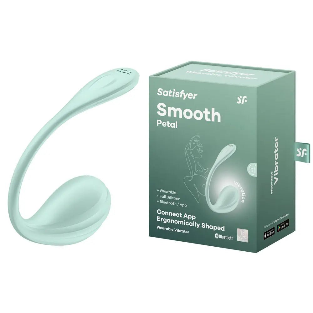 Shop affordable quality Satisfyer Smooth Petal - Mint - Mint USB Rechargeable Wearable Stimulator with App Control - Discreet Intimate Essentials - STIMULATORS-PREMIUM - Satisfyer
