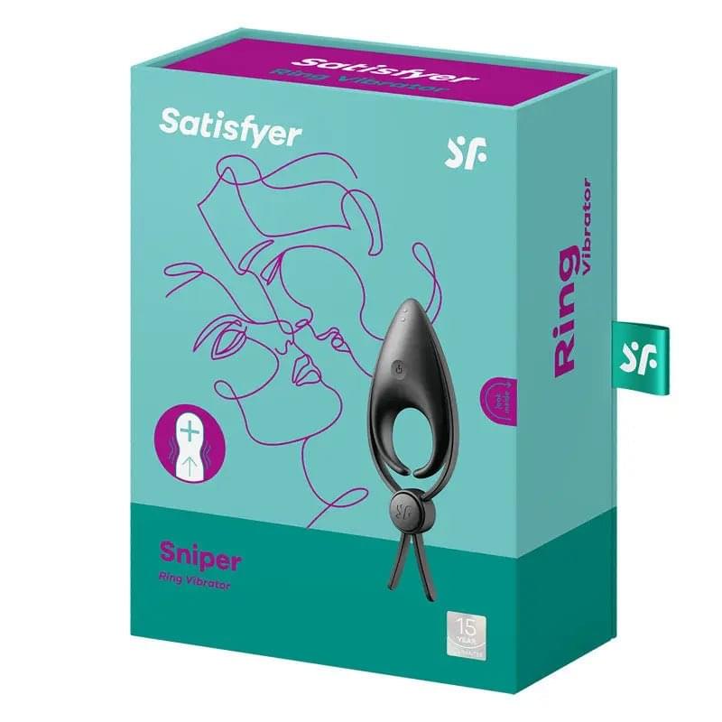 Satisfyer Sniper -  -  Vibrating Adjustable Lasso Cock Ring Satisfyer Discreet Intimate Essentials.