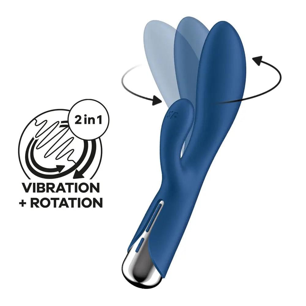 Satisfyer Spinning Rabbit 1 -  -  20 cm USB Rechargeable Rotating Rabbit Vibrator Satisfyer Discreet Intimate Essentials.