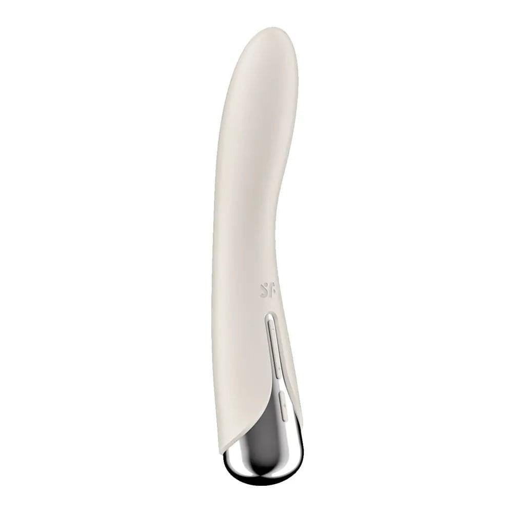 Satisfyer Spinning Vibe 1 - Beige - Beige 17.8 cm USB Rechargeable Rotating Vibrator Satisfyer Discreet Intimate Essentials.