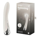 Satisfyer Spinning Vibe 1 - Beige - Beige 17.8 cm USB Rechargeable Rotating Vibrator Satisfyer Discreet Intimate Essentials.