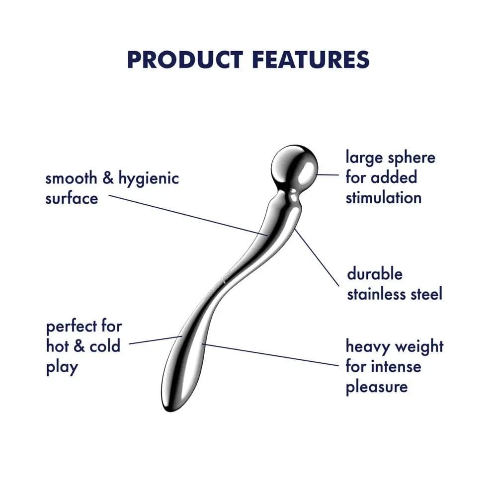 Satisfyer Star Force 2 -  Steel 22 cm Dildo Satisfyer Discreet Intimate Essentials.