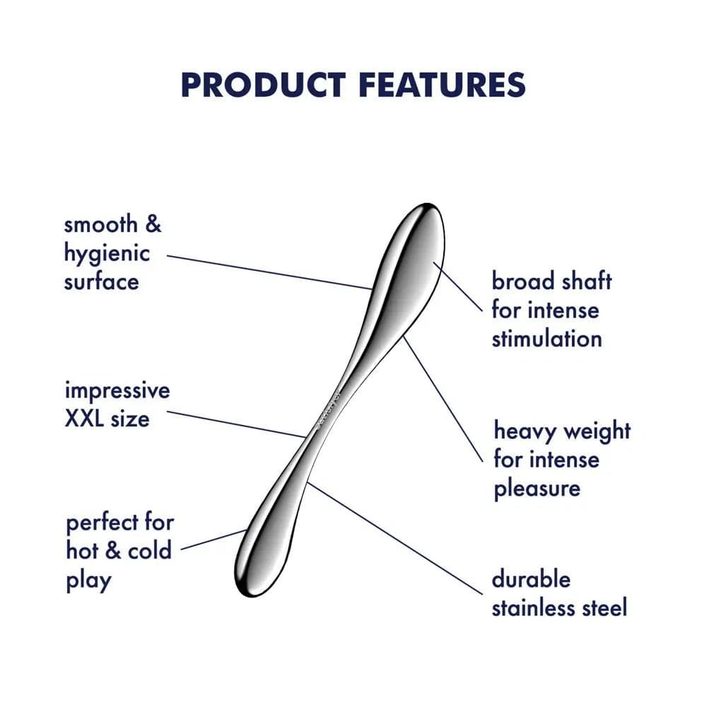 Satisfyer Star Force 3 -  Steel 27 cm Dildo Satisfyer Discreet Intimate Essentials.