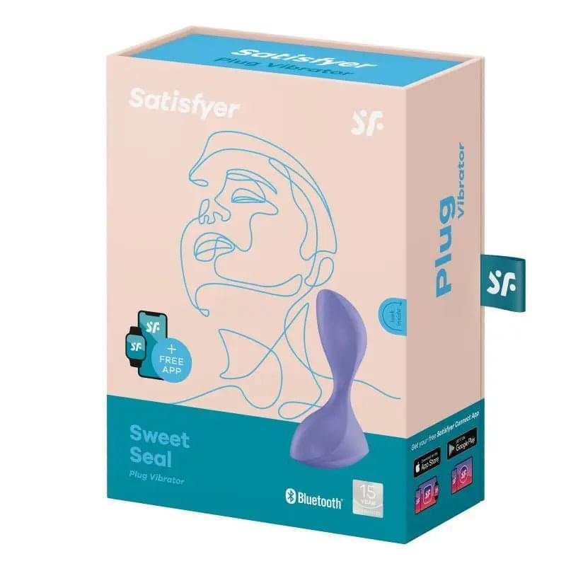Satisfyer Sweet Seal Vibrating Anal Plug Lilac Satisfyer Discreet Intimate Essentials.