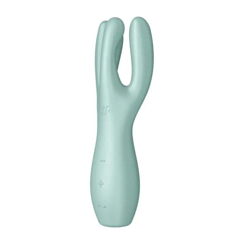 Satisfyer Threesome 3 Layon Vibrator Mint Satisfyer Discreet Intimate Essentials.
