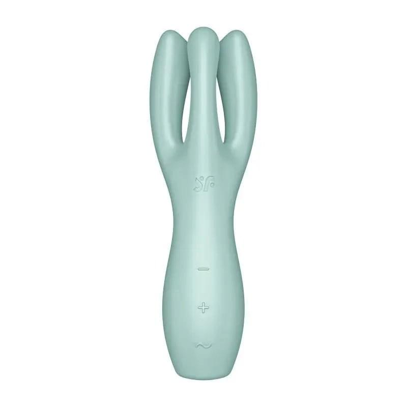 Satisfyer Threesome 3 Layon Vibrator Mint Satisfyer Discreet Intimate Essentials.