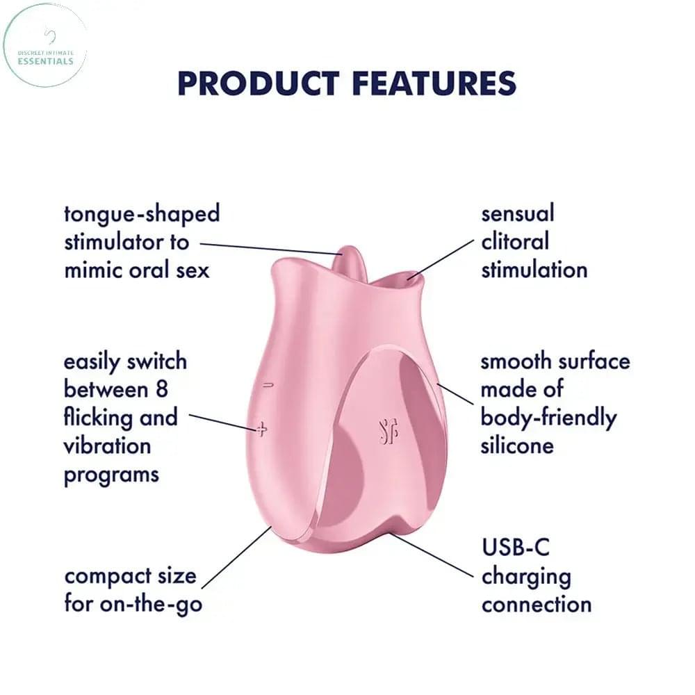 Satisfyer Tongue Lover -  USB Rechargeable Flicking Stimulator Satisfyer Discreet Intimate Essentials.