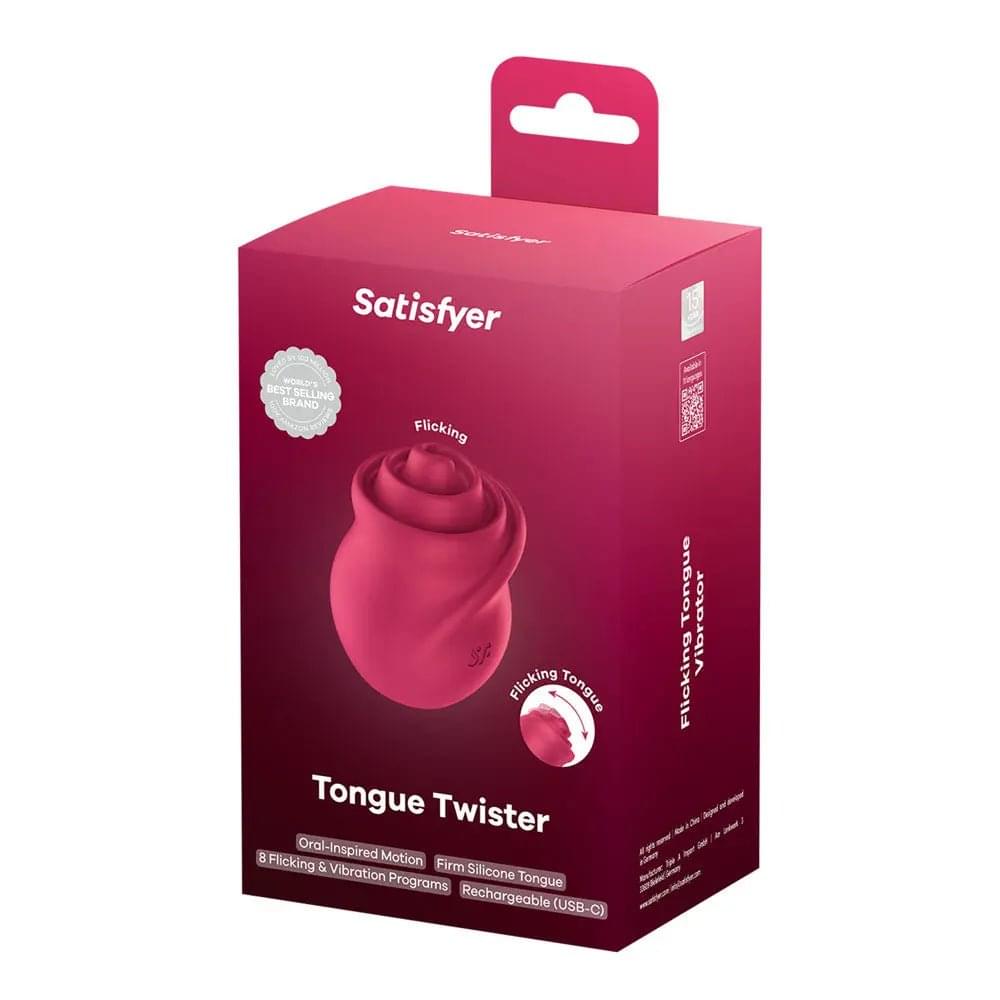 Satisfyer Tongue Twister -  USB Rechargeable Stimulator Satisfyer Discreet Intimate Essentials.