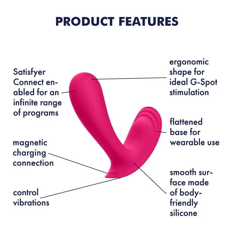 Satisfyer Top Secret -  Wearable Vibrator with App Control Satisfyer Discreet Intimate Essentials.