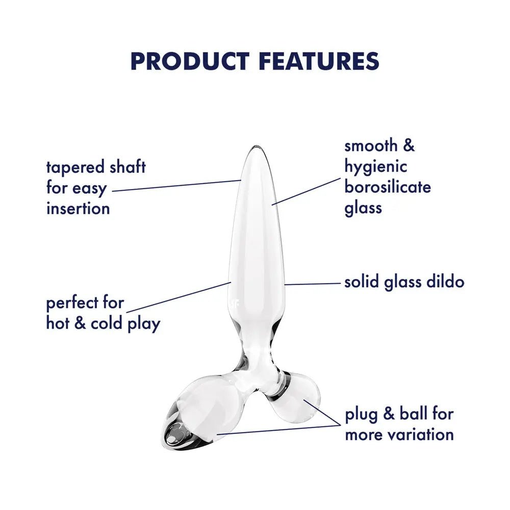 Shop affordable quality Satisfyer Triple Crystal 2 - Glass 3-in-1 Butt Plug - Discreet Intimate Essentials - GLASS TOYS-PREMIUM - Satisfyer