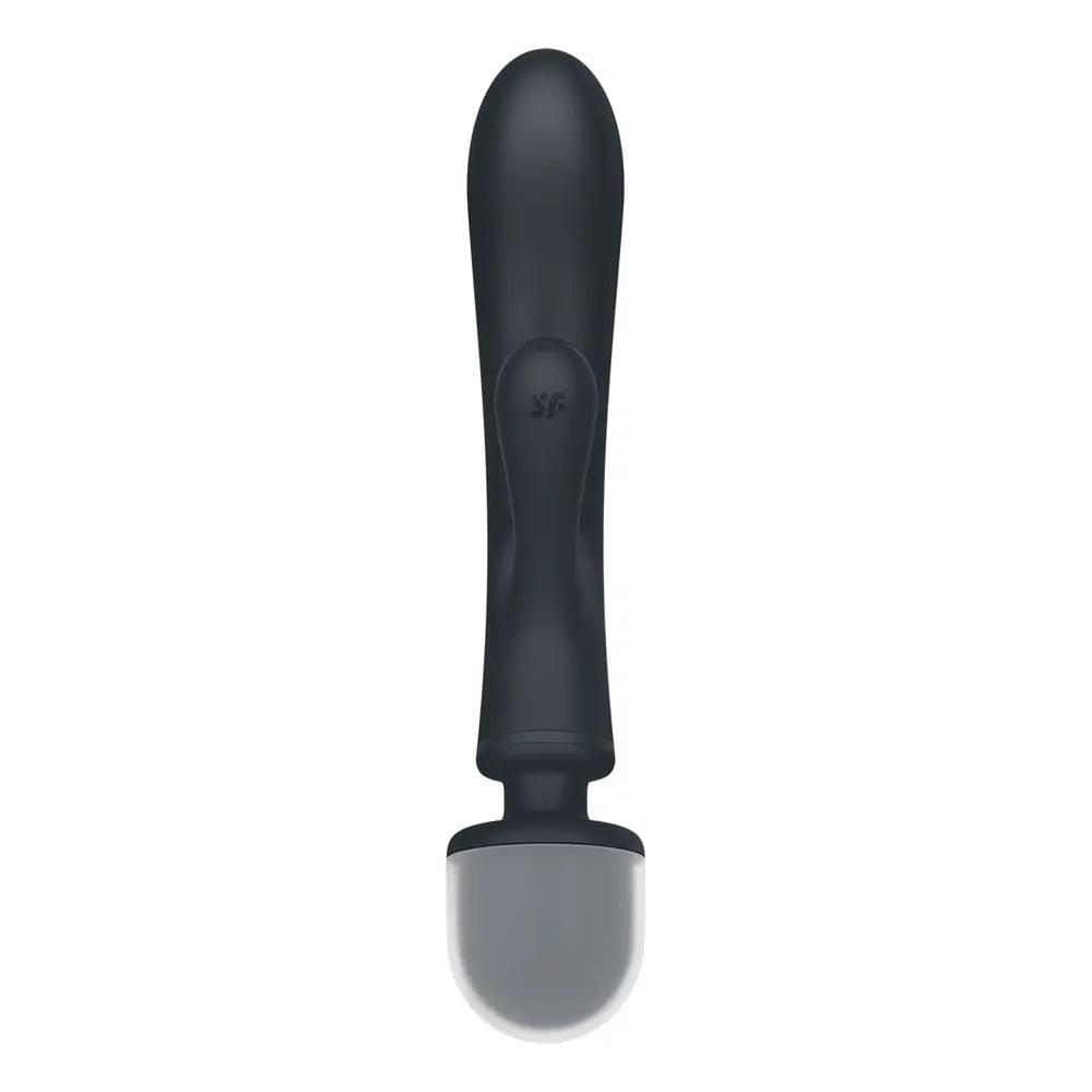 Satisfyer Triple Lover - Grey USB Rechargeable Rabbit Vibrator and Massage Wand Satisfyer Discreet Intimate Essentials.