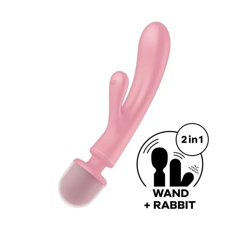 Satisfyer Triple Lover Pink Satisfyer Discreet Intimate Essentials.