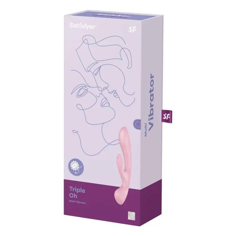 Satisfyer Triple Oh Pink Satisfyer Discreet Intimate Essentials.
