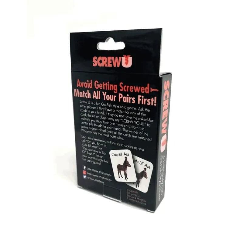Screw U Card Game Genie Discreet Intimate Essentials.