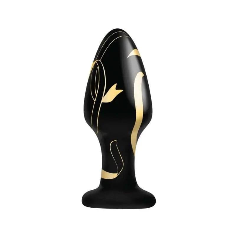 Secret Kisses Handblown Wide Glass Plug 4in Secret Kisses Discreet Intimate Essentials.