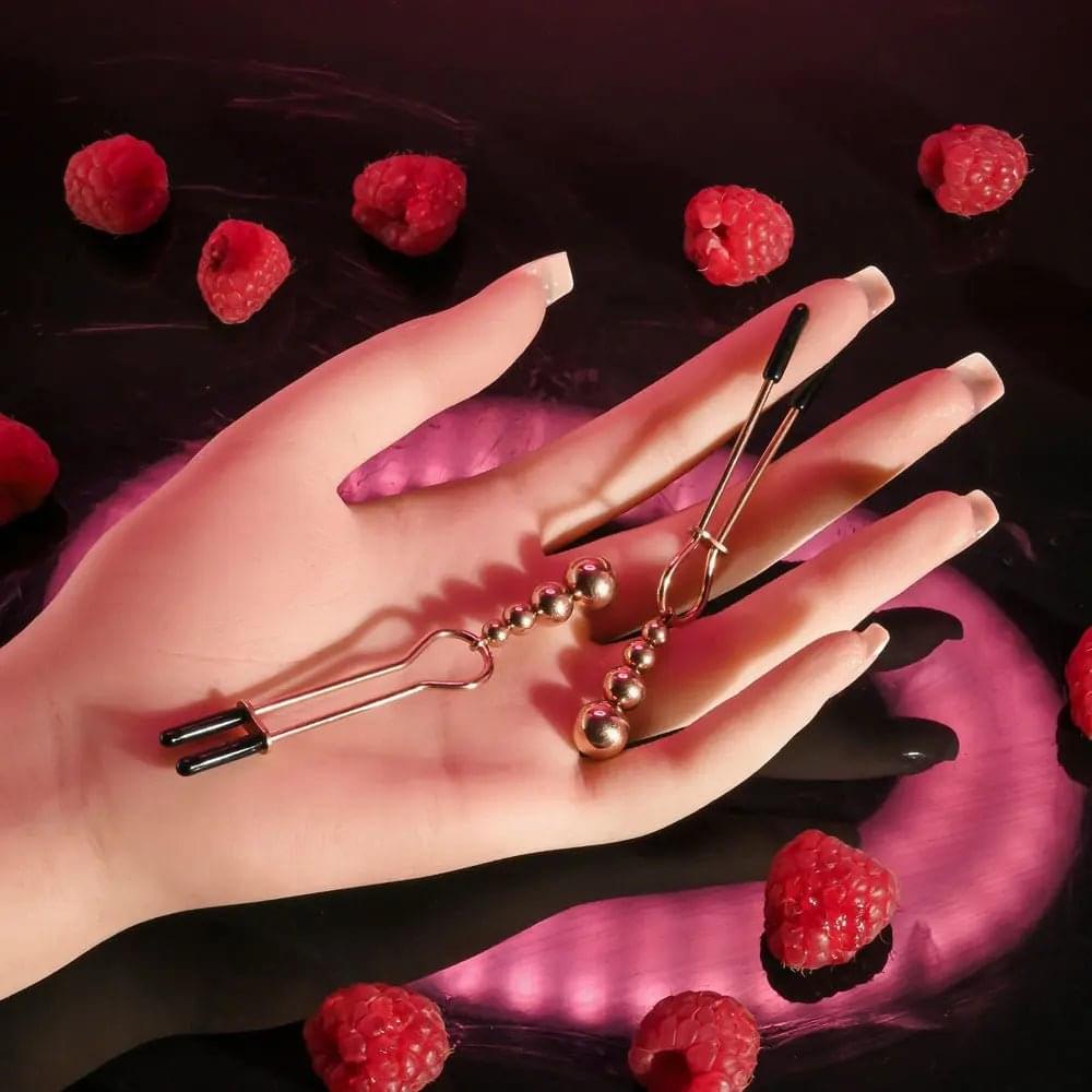 Selopa BEADED NIPPLE CLAMPS -  -  Nipple Clamps - Set of 2 Selopa Discreet Intimate Essentials.