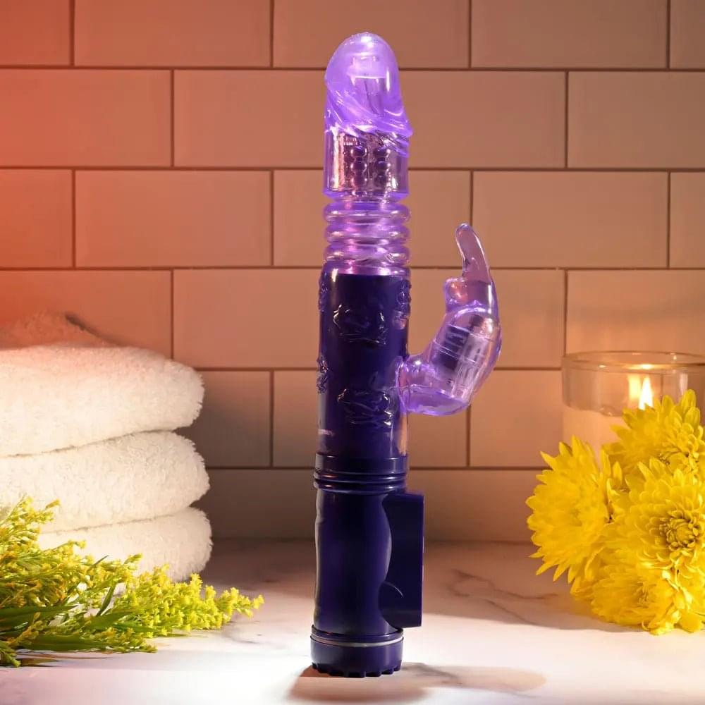 Selopa BUNNY THRUSTER -  24.8 cm Thrusting Rabbit Vibrator Selopa Discreet Intimate Essentials.