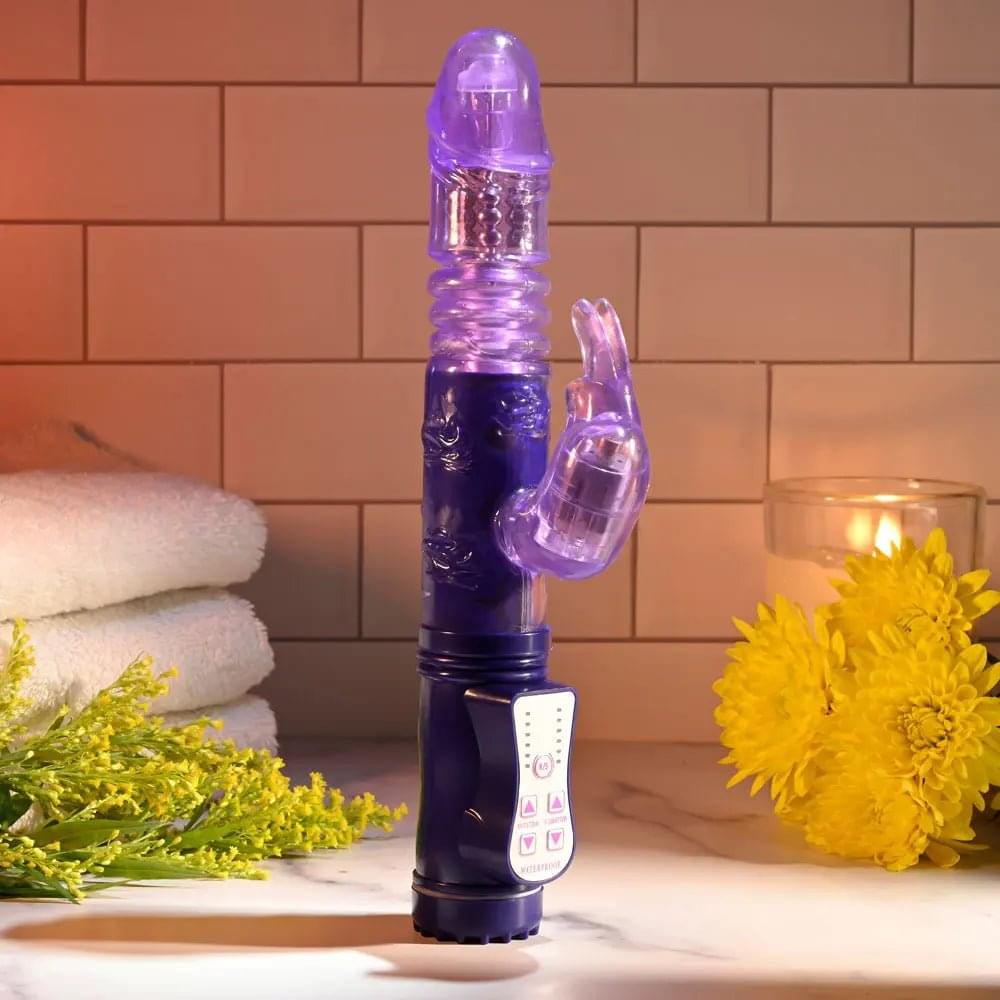 Selopa BUNNY THRUSTER -  24.8 cm Thrusting Rabbit Vibrator Selopa Discreet Intimate Essentials.