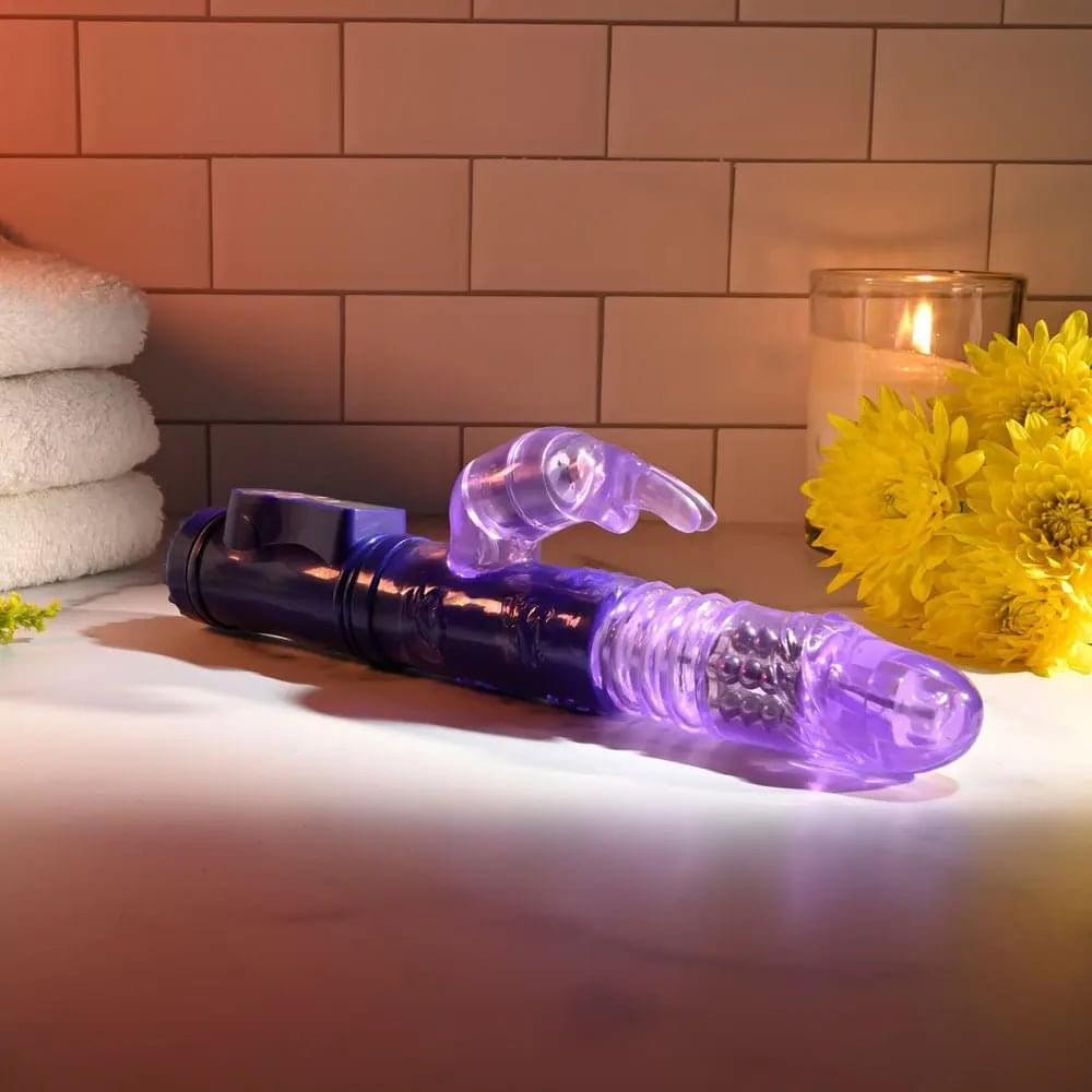 Selopa BUNNY THRUSTER -  24.8 cm Thrusting Rabbit Vibrator Selopa Discreet Intimate Essentials.