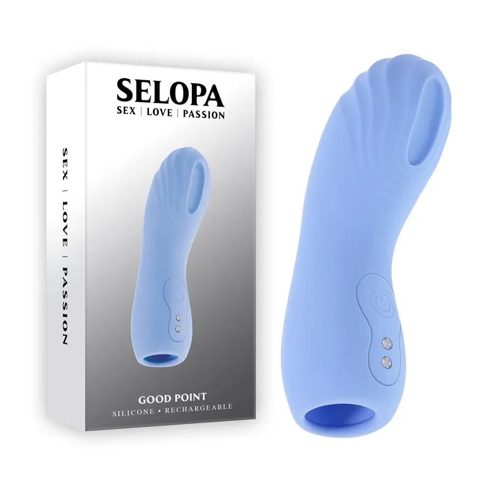 Selopa GOOD POINT -  USB Rechargeable Hollow Vibrating Finger Stimulator Selopa Discreet Intimate Essentials.