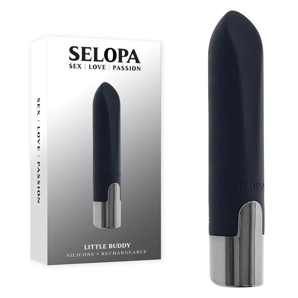 Selopa LITTLE BUDDY -  11.1 cm USB Rechargeable Vibrating Bullet Selopa Discreet Intimate Essentials.