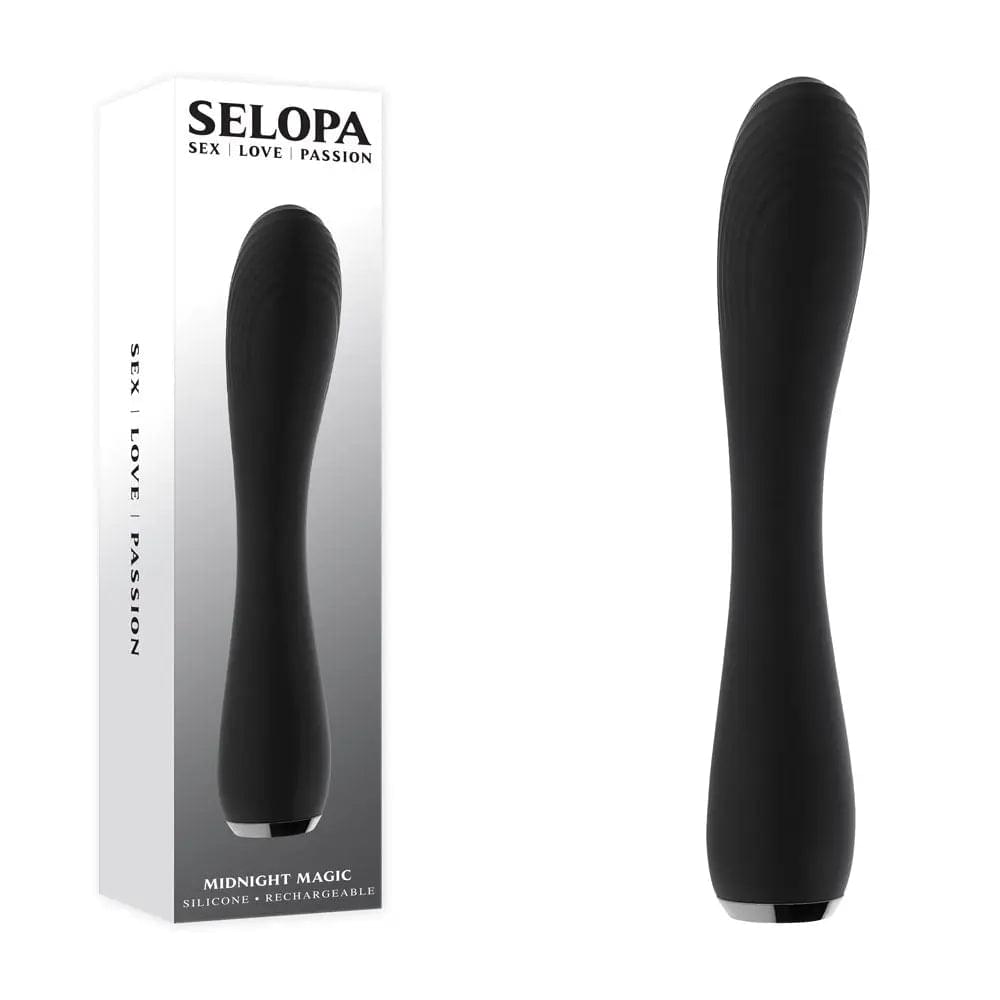 Selopa MIDNIGHT MAGIC -  20.2 cm USB Rechargeable Vibrator Selopa Discreet Intimate Essentials.