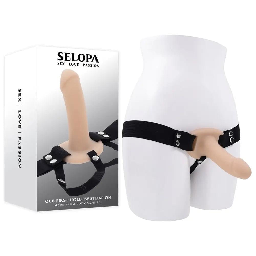 Selopa OUR FIRST HOLLOW STRAP ON LIGHT -  16.3 cm Hollow Strap-On Selopa Discreet Intimate Essentials.