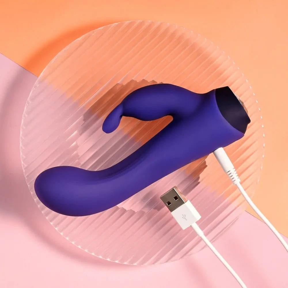 Selopa PLUM JOB -  13.5 cm USB Rechargeable Rabbit Vibrator Selopa Discreet Intimate Essentials.