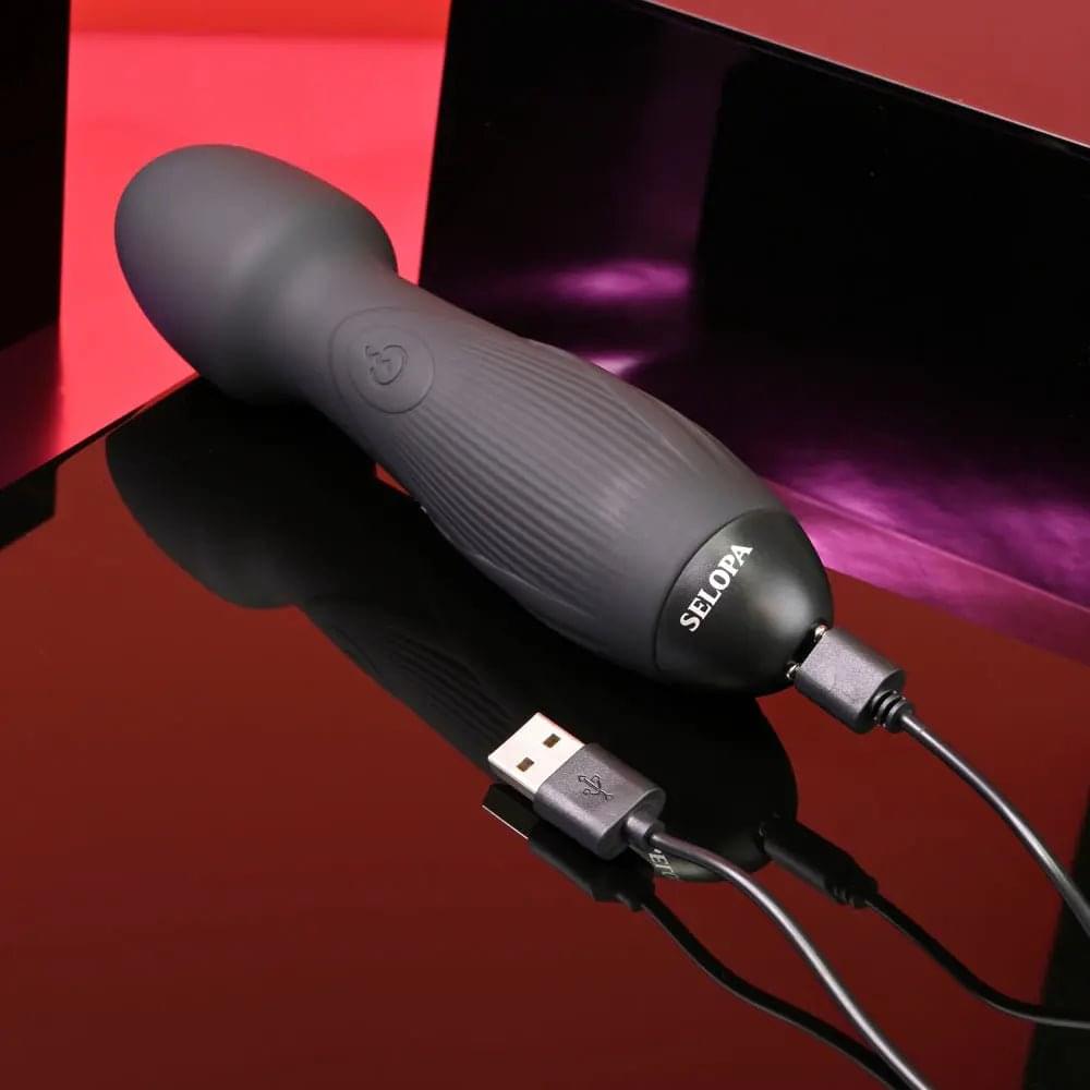 Selopa POWER TRIP -  18.8 cm USB Rechargeable Massage Wand Selopa Discreet Intimate Essentials.