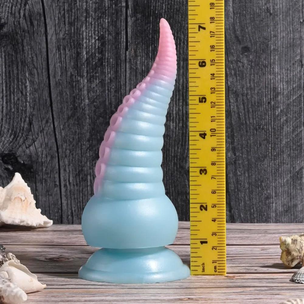 Selopa STUCK ON YOU - Blue/Pink 19 cm USB Rechargeable Vibrating Tentacle Fantasy Dildo Selopa Discreet Intimate Essentials.