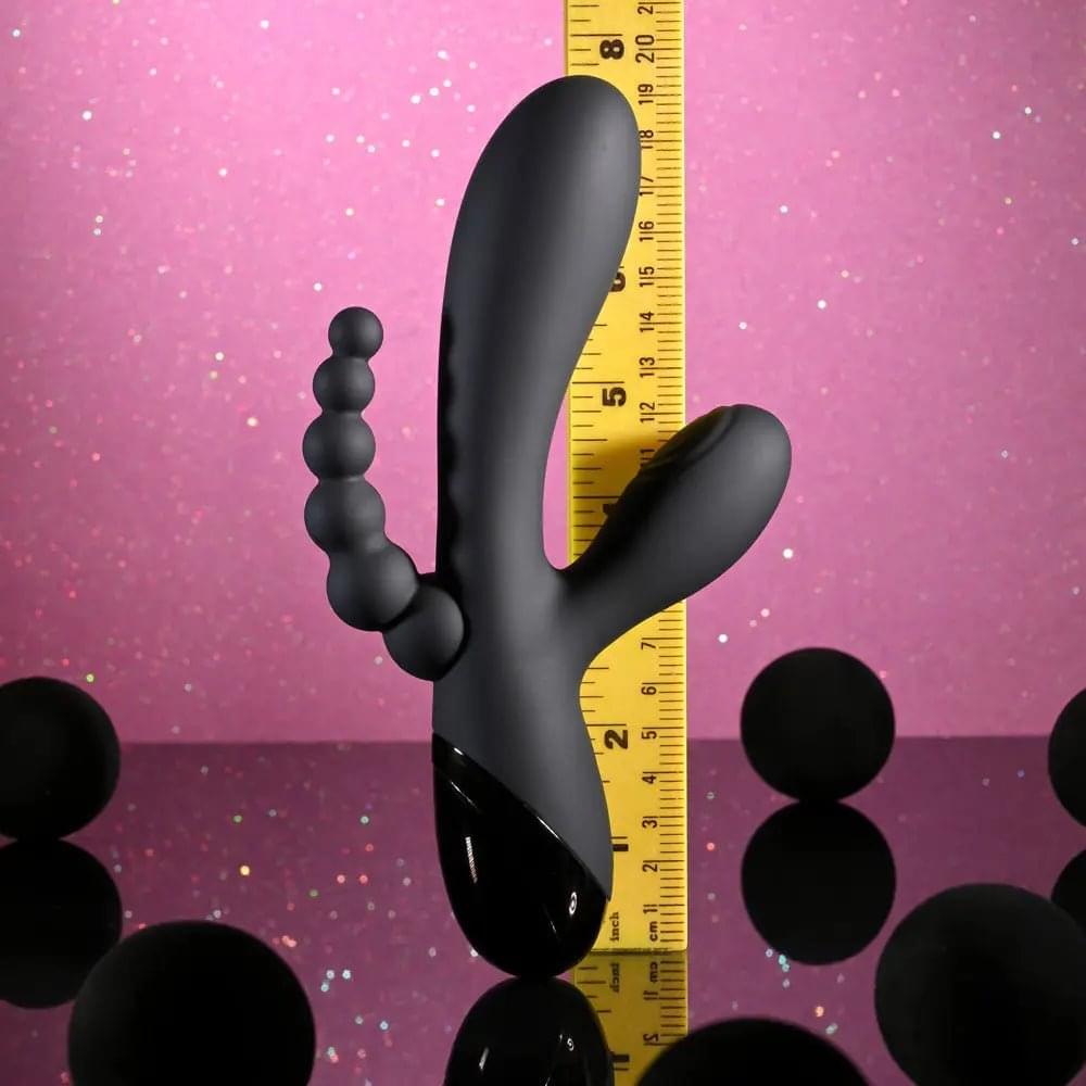 Selopa TRIPLE ACES -  19.7 cm USB Rechargeable Triple Stimulator Vibrator Selopa Discreet Intimate Essentials.