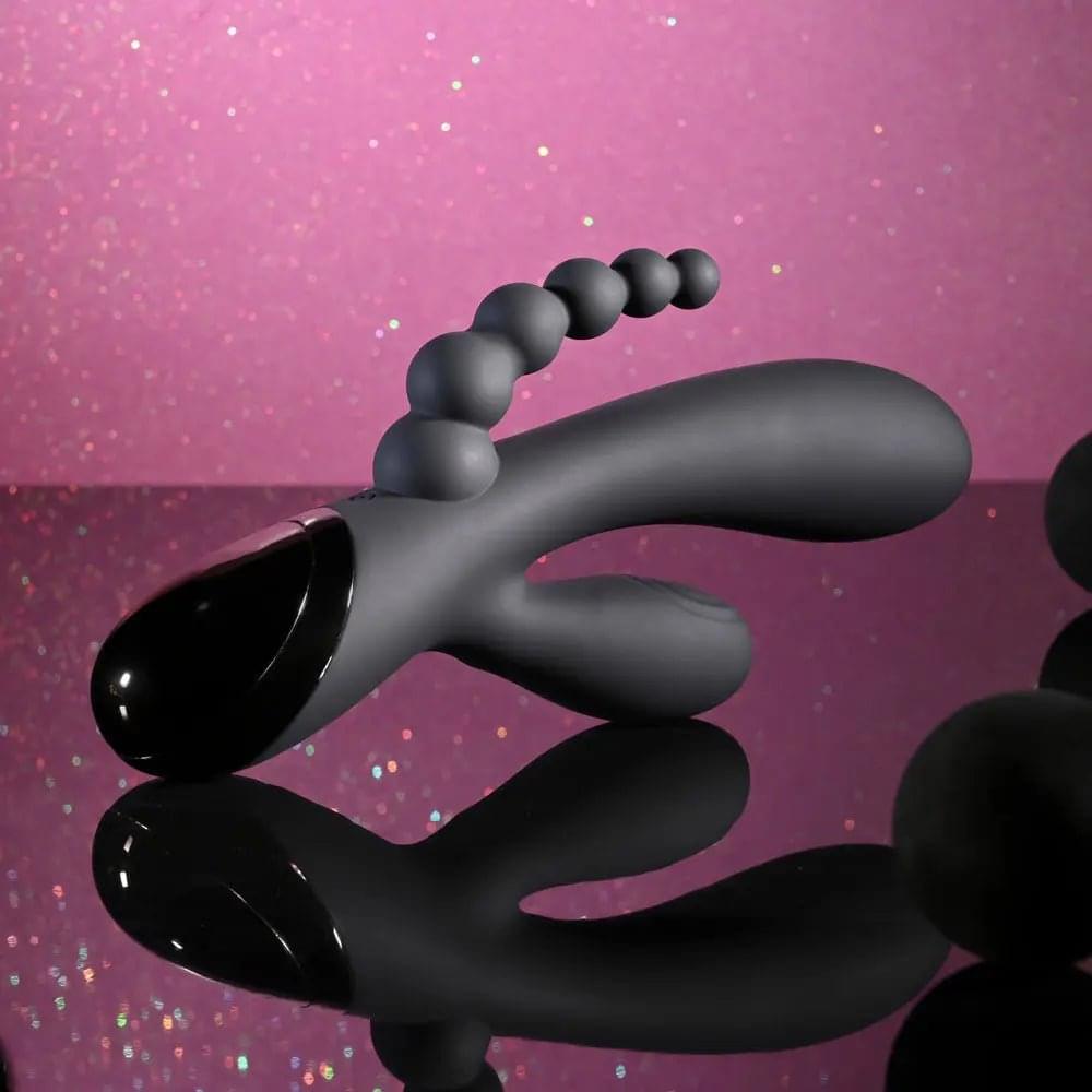Selopa TRIPLE ACES -  19.7 cm USB Rechargeable Triple Stimulator Vibrator Selopa Discreet Intimate Essentials.