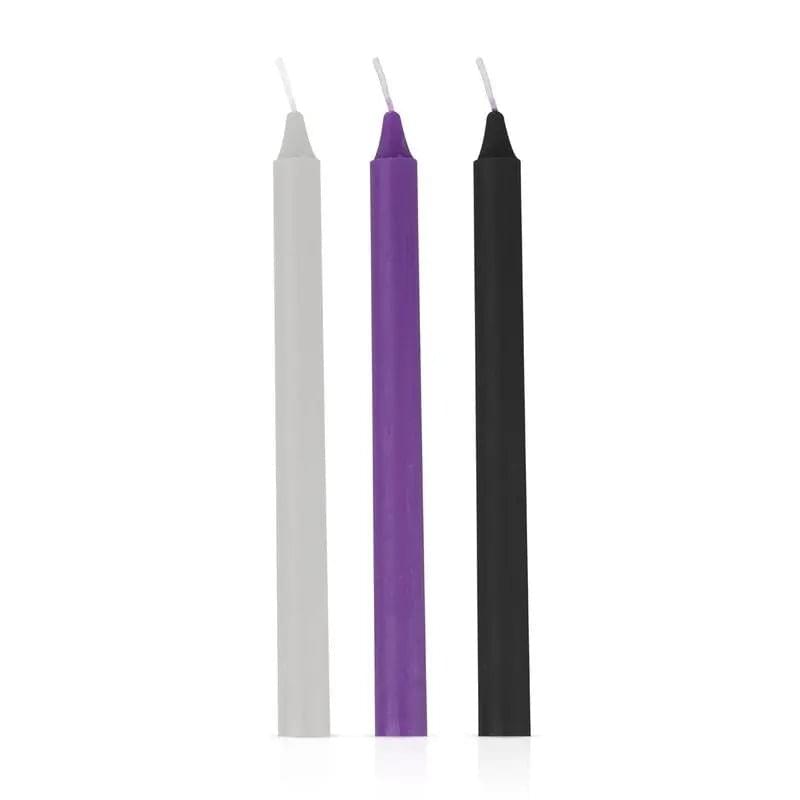 Sensual Hot Wax Candles 3 Pc by Fetish Collection from Discreet Intimate Essentials for  Lotions & Potions, quality products at discount affordable prices.