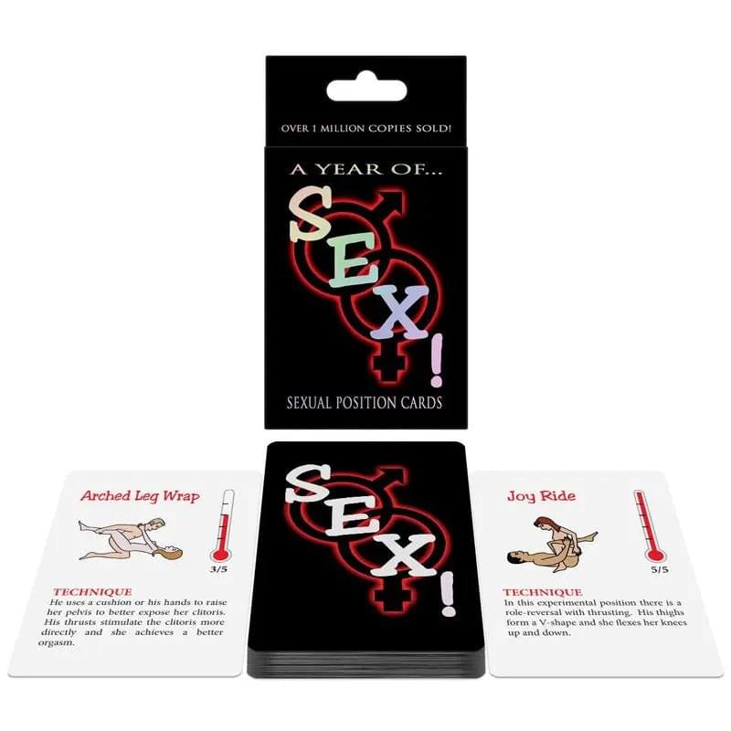 Sex! Card Game - A Year of Sex! Kheper Games Discreet Intimate Essentials.