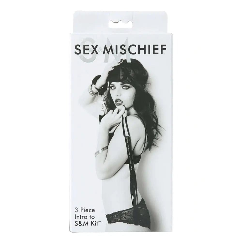 Sex & Mischief 3 Piece Intro to S&M Kit - Beginner Bondage Kit - 3 Piece Set Sportsheets Discreet Intimate Essentials.
