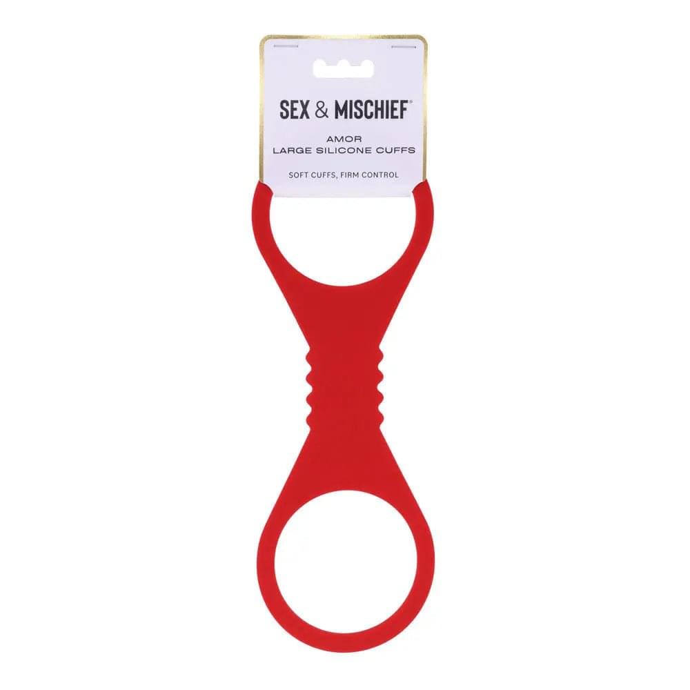 Sex & Mischief Amor Large Silicone Cuffs -  Large Restraints Sportsheets Discreet Intimate Essentials.